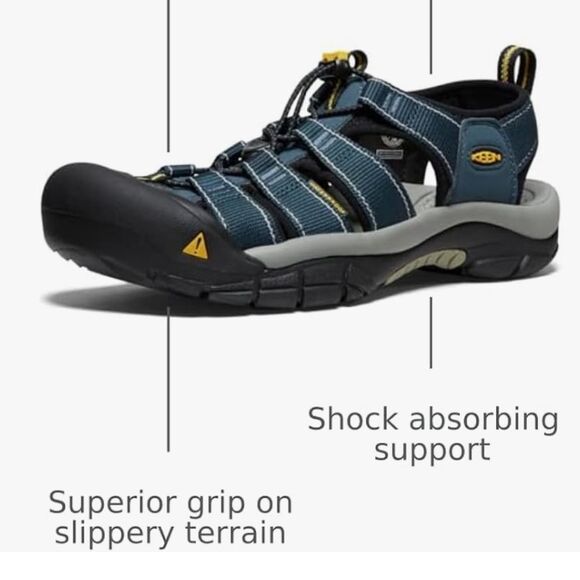 KEEN Newport H2 Sandals Blue Gray - Men's Size 7 - Picture 3 of 15